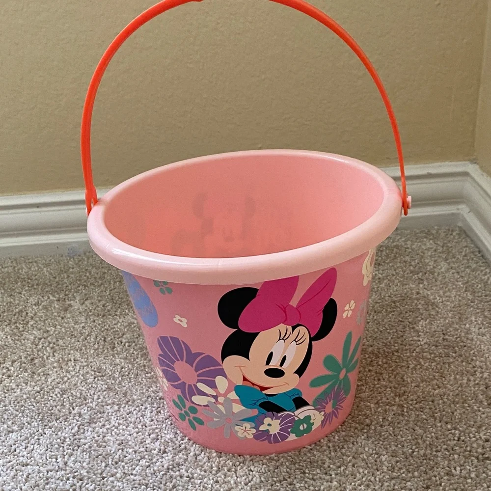 Disney Pink Minnie Mouse Spring Bucket with Floral Graphic